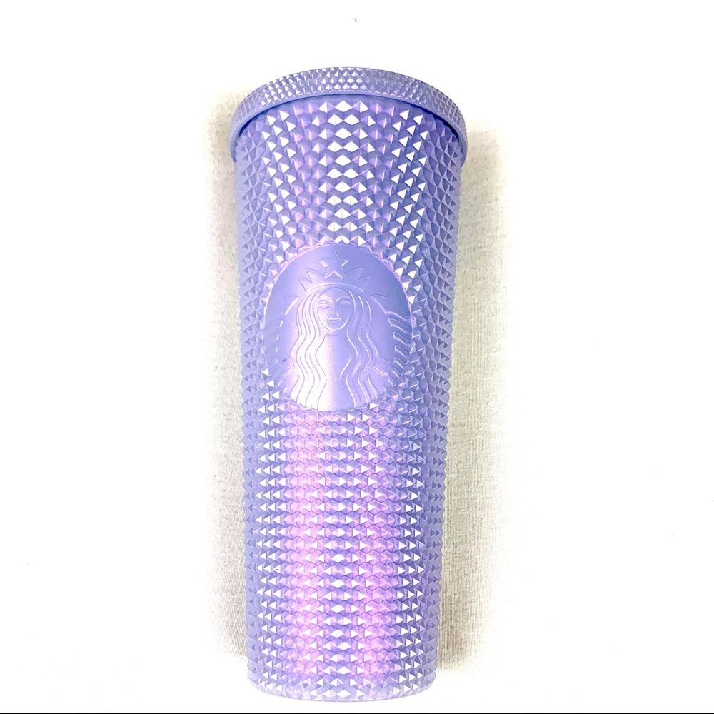 Starbucks 2021 Holiday Studded Studs Icy White Lilac Tumbler Cold Cup Venti 24oz